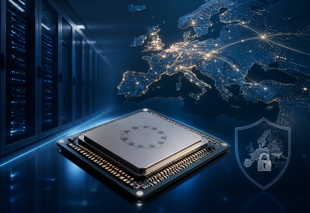 European Data Sovereignty and Cybersecurity Concept